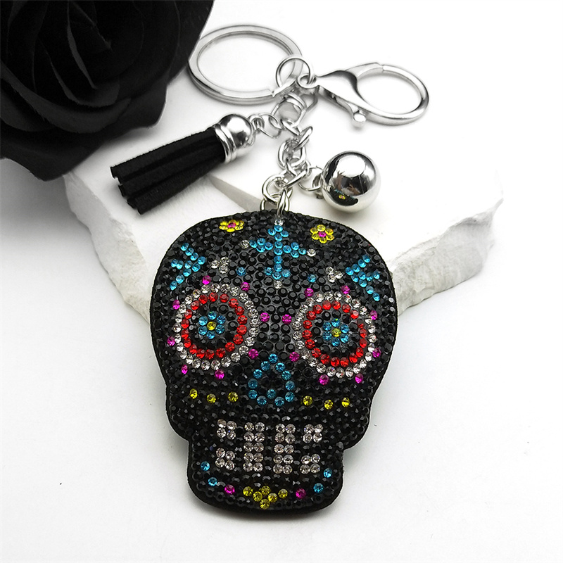 Gothic Skull Ring - Teschio della morte Scheletro Nappa Portachiavi