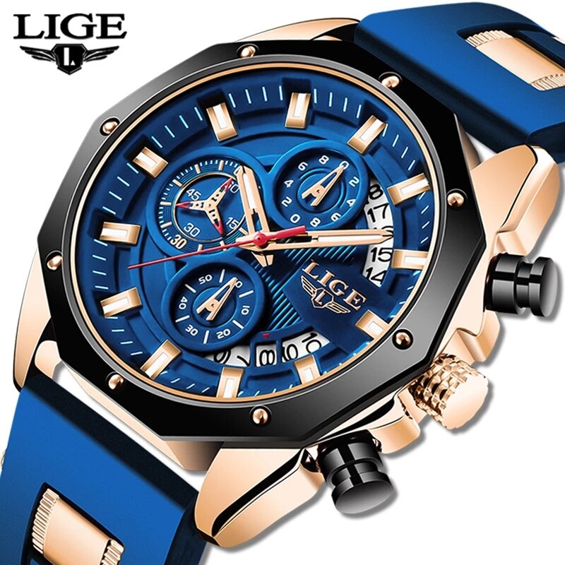 Jewelry Inspired Watches - LIGE Moda Uomo Orologi Top Brand
