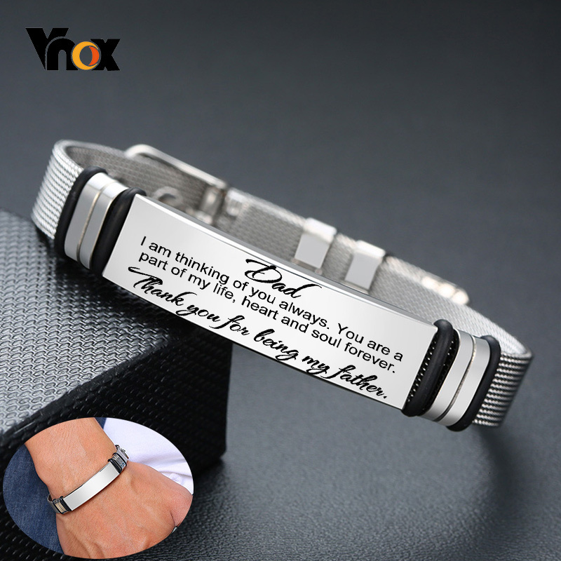 Jewelry Watches For Men - Vnox Mens in acciaio inossidabile personalizzato