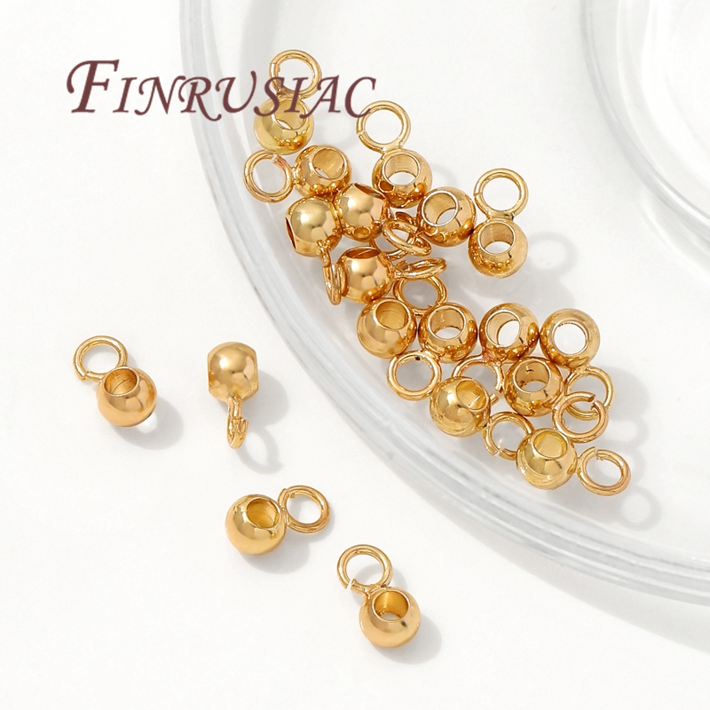 Gold Plated Ring - Bails placcati in oro KC con