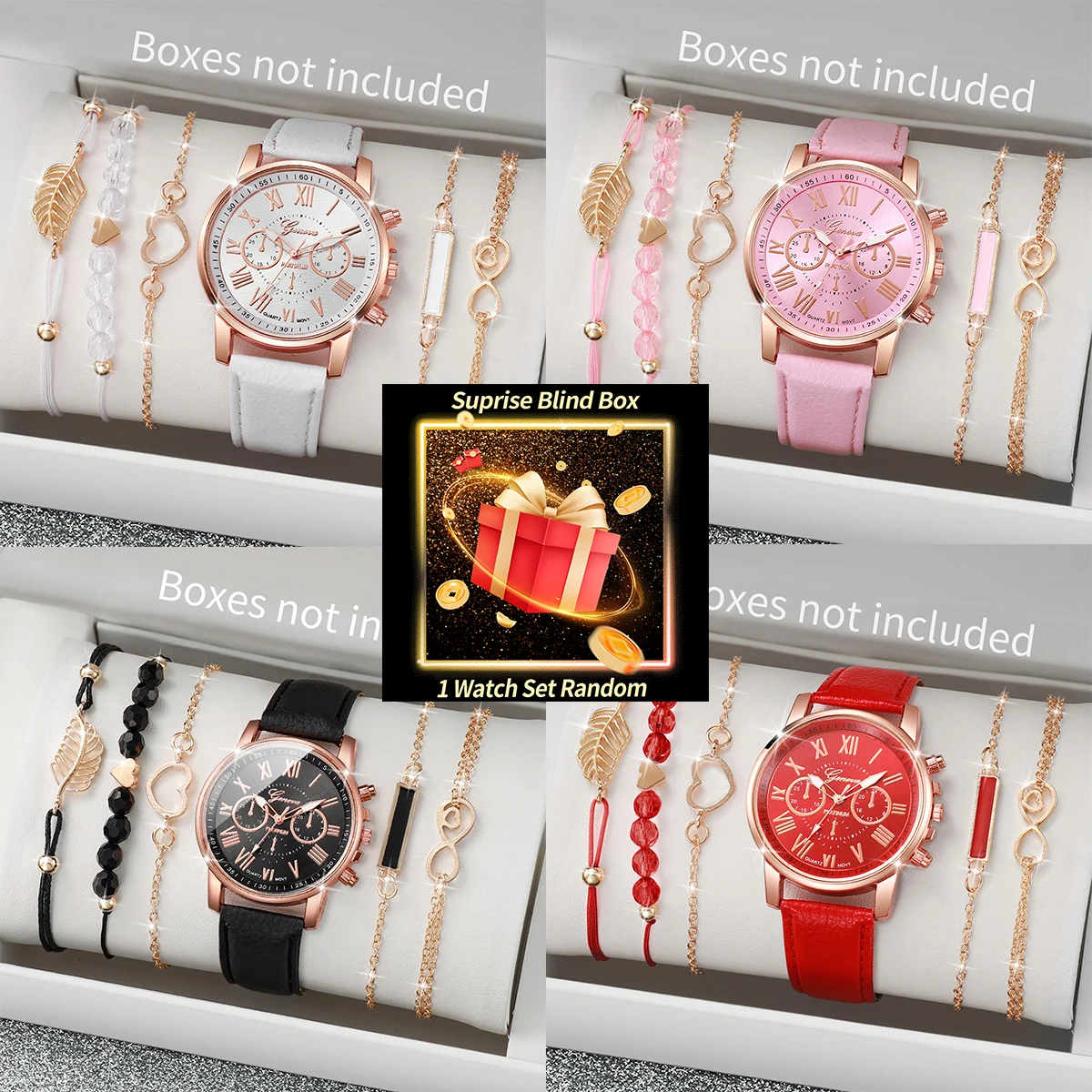 Jewelry Box With Watches - Set di orologi da donna in