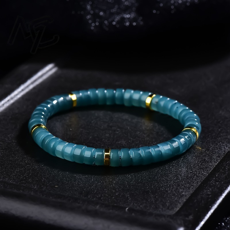 Luxury Gifts Jewelry & Watches Namfleg Mostar - Bracciale con Perle Abaco in Giadeite