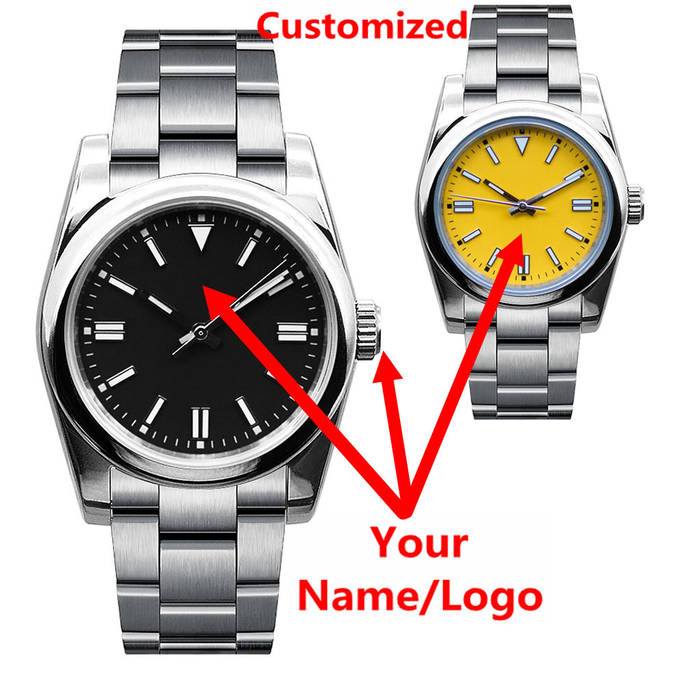 Jewelry And Watches - Orologio da uomo con logo personalizzato,
