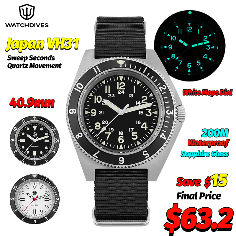 Jewelry Box With Watches - Watchdives WD1972 Orologio al quarzo Zaffiro