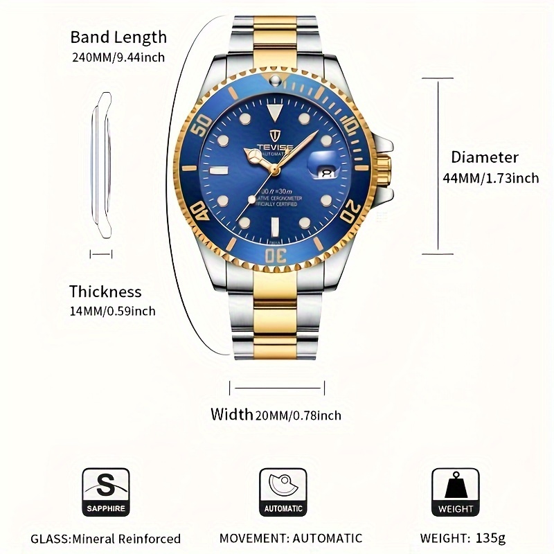 TEVISE Orologio da polso mecca - Rolex Watch Submariner recensione e prezzo