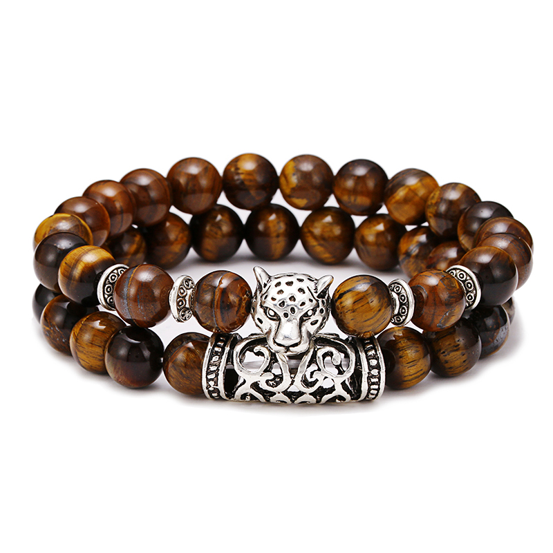 Premium 2 Pz/set Leopardo In R - Gemstone Bracelet Healing recensione e prezzo