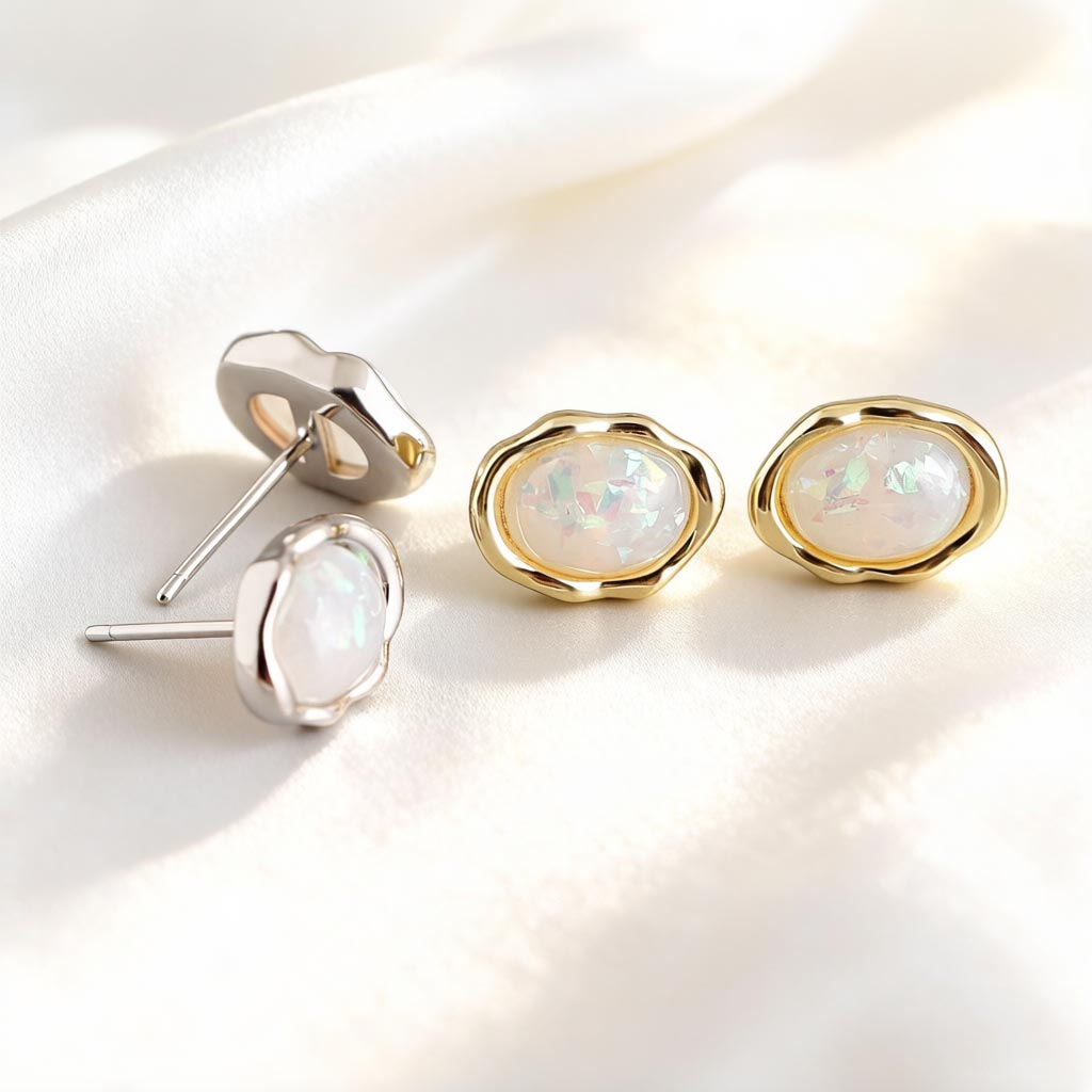 F.I.N.S Orecchini a bottone el - Opal Earrings Dangle recensione e prezzo