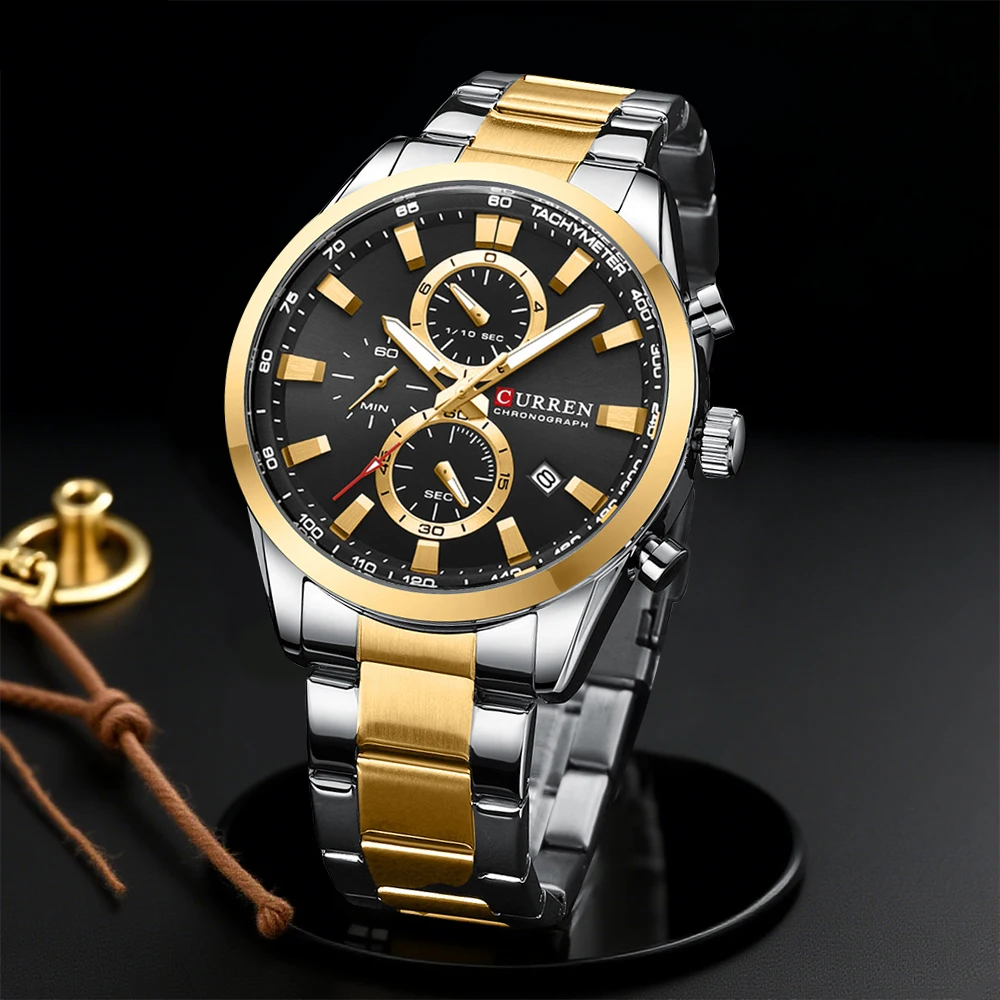 CURREN Casual Quarzo Crono Oro - Jewelry And Watches recensione e prezzo