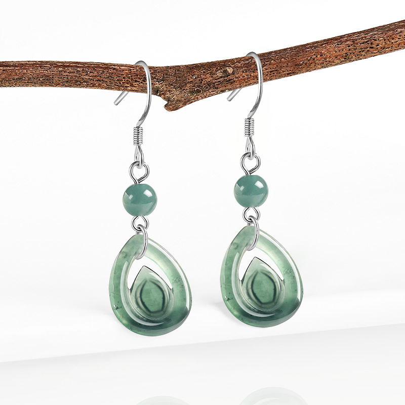 Orecchini a Goccia in Giada Bl - Luxury Gifts Jewelry & Watches Namfleg Mostar recensione e prezzo
