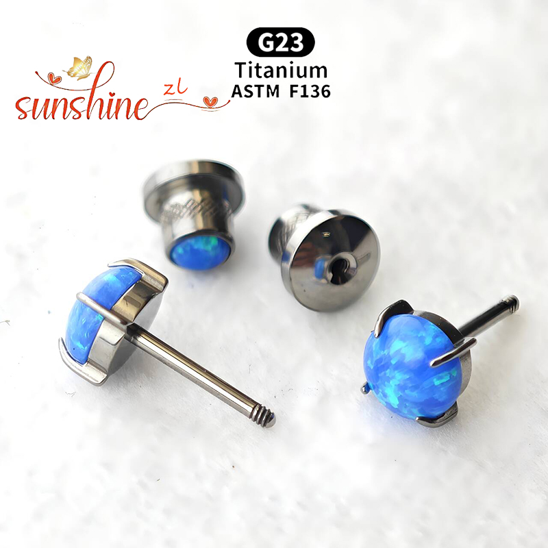 2PCS ASTM F136 Titanio Opale P - Opal Earrings Dangle recensione e prezzo