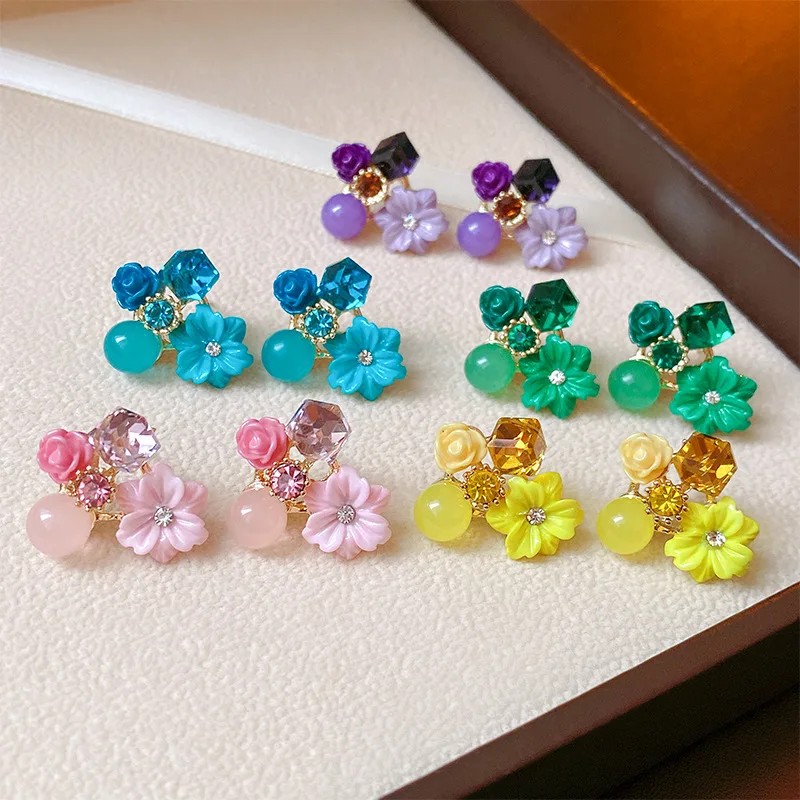 Nuova tendenza viola zircone c - Opal Earrings Dangle recensione e prezzo