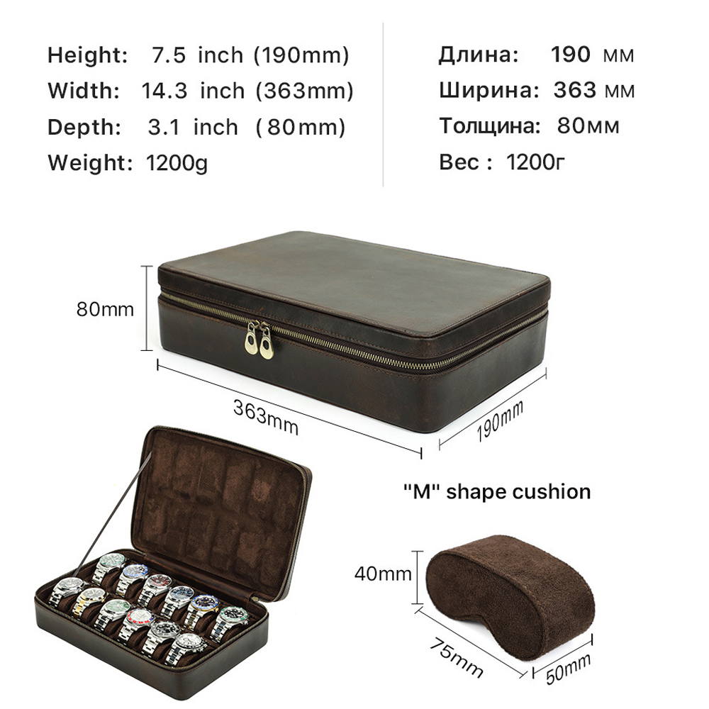 Scatola Porta Orologi in Pelle - Jewelry Watches For Men recensione e prezzo