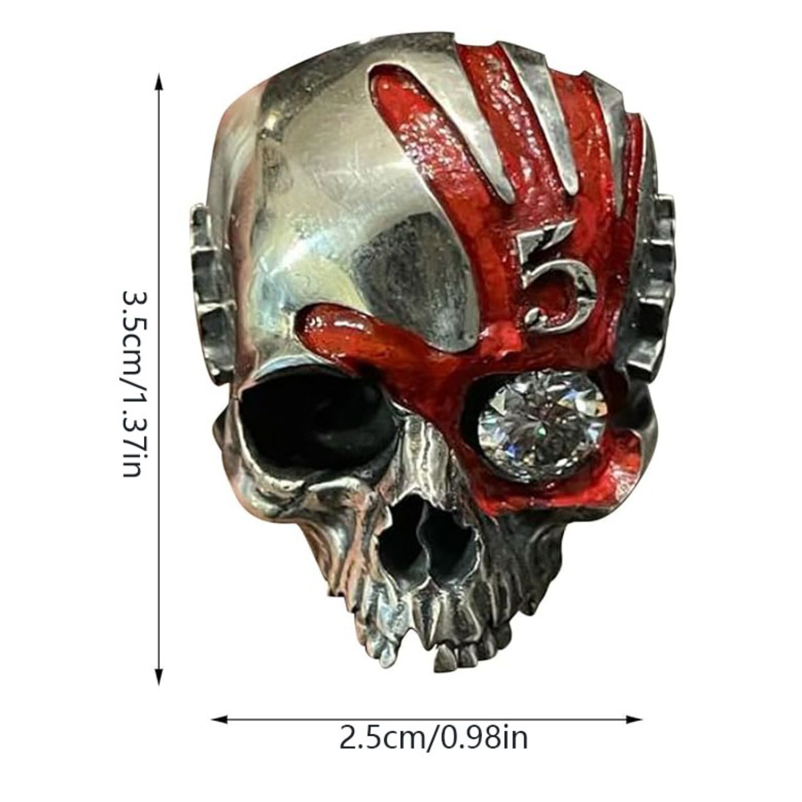 Anello Teschio a Cinque Dita,  - Gothic Skull Ring recensione e prezzo