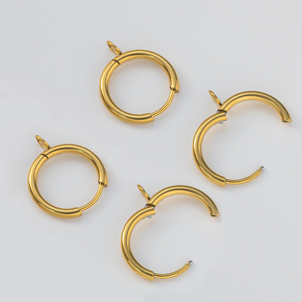 10 pezzi/Lotto Ganci per Orecc - Gold Plated Ring recensione e prezzo