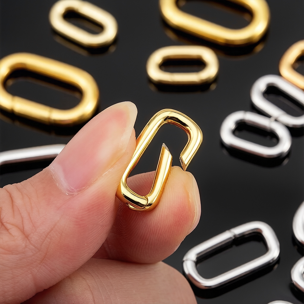 2 pz. Chiusure a Moschettone O - Gold Plated Ring recensione e prezzo