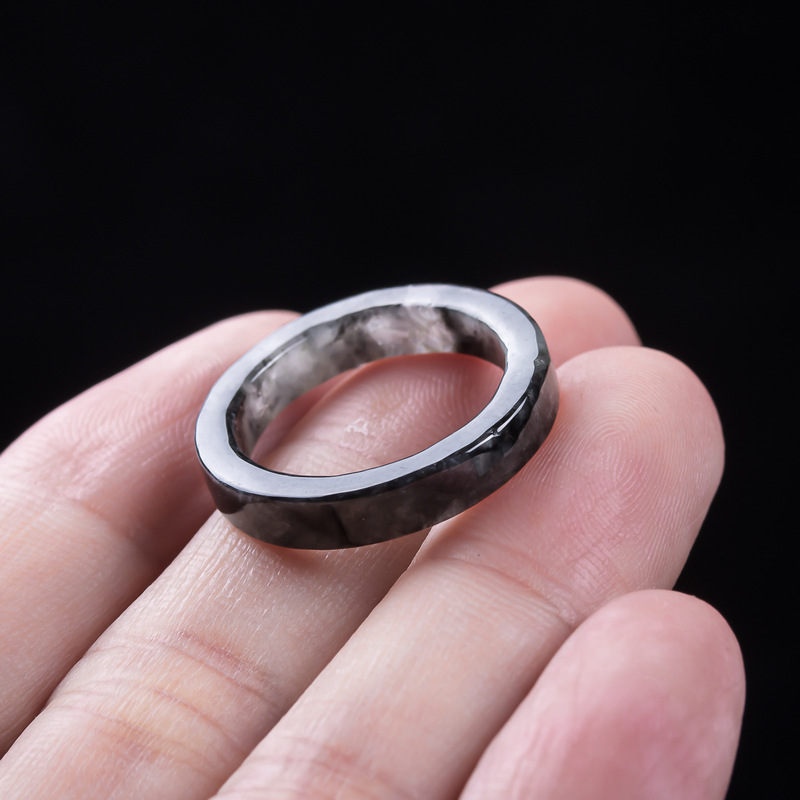 Anello in giadeite nera natura - Jewelry & Watches Sp Z Oo Opinie recensione e prezzo