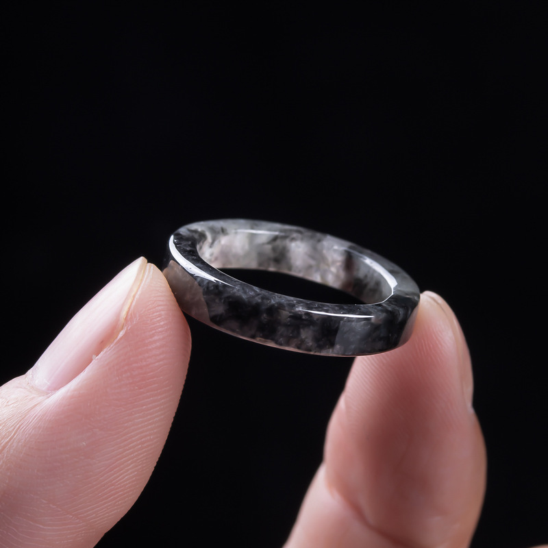 Anello in giadeite nera natura - Jewelry & Watches Sp Z Oo Opinie recensione e prezzo
